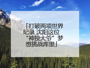 打破两项世界纪录 沈阳这位“神投大爷”梦想挑战库里
