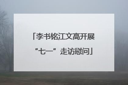 李书铭江文高开展“七一”走访慰问
