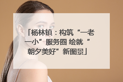 杨林镇：构筑“一老一小”服务圈 绘就“朝夕美好”新图景