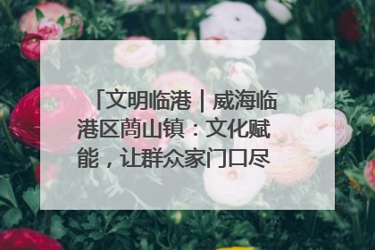 文明临港｜威海临港区蔄山镇：文化赋能，让群众家门口尽享幸福生活