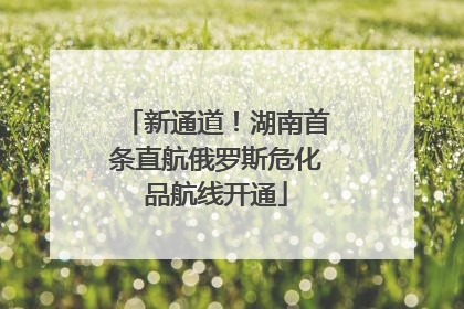 新通道！湖南首条直航俄罗斯危化品航线开通