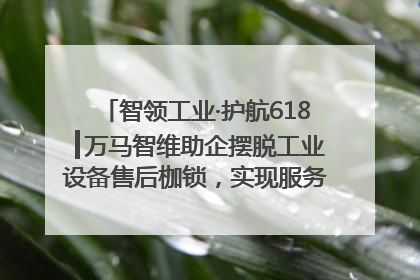 智领工业·护航618┃万马智维助企摆脱工业设备售后枷锁，实现服务与效能价值共振！