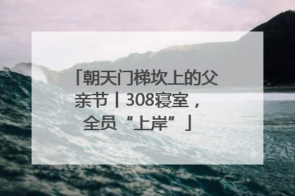 朝天门梯坎上的父亲节丨308寝室，全员“上岸”