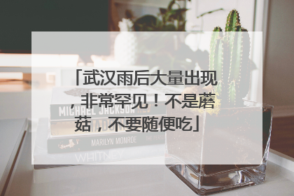 武汉雨后大量出现，非常罕见！不是蘑菇，不要随便吃