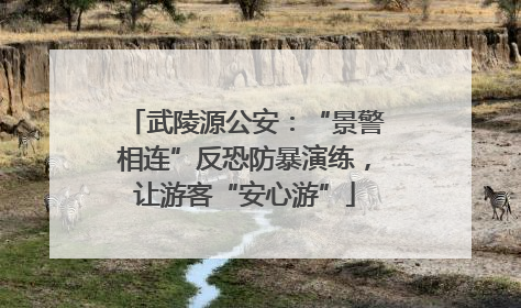 武陵源公安：“景警相连”反恐防暴演练，让游客“安心游”