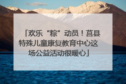 欢乐“粽”动员！莒县特殊儿童康复教育中心这场公益活动很暖心