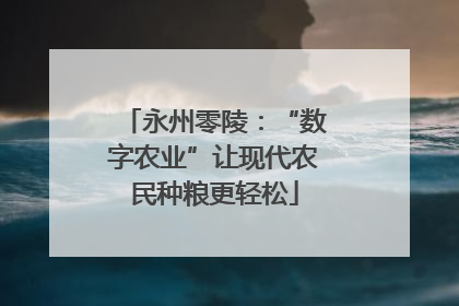 永州零陵：“数字农业”让现代农民种粮更轻松