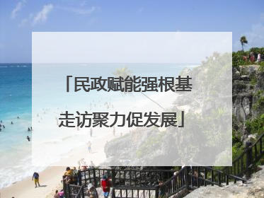 民政赋能强根基 走访聚力促发展