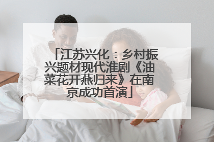 江苏兴化：乡村振兴题材现代淮剧《油菜花开燕归来》在南京成功首演