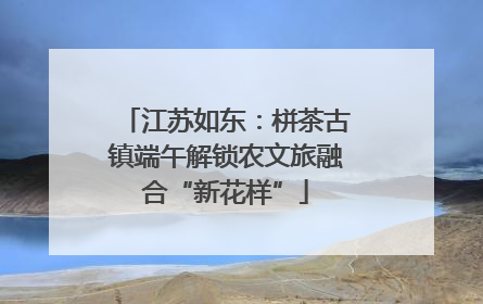 江苏如东：栟茶古镇端午解锁农文旅融合“新花样”