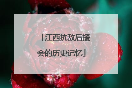 江西抗敌后援会的历史记忆