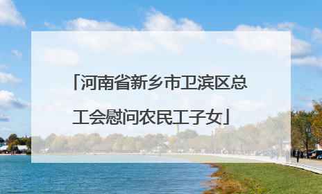 河南省新乡市卫滨区总工会慰问农民工子女