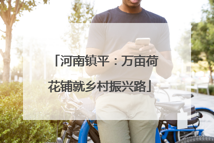 河南镇平：万亩荷花铺就乡村振兴路