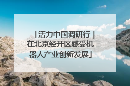 活力中国调研行｜在北京经开区感受机器人产业创新发展