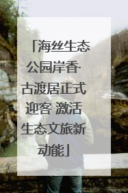 海丝生态公园岸香·古渡居正式迎客 激活生态文旅新动能