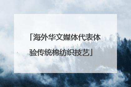 海外华文媒体代表体验传统棉纺织技艺
