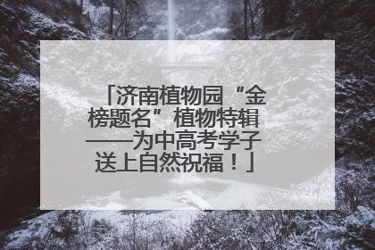 济南植物园“金榜题名”植物特辑——为中高考学子送上自然祝福！