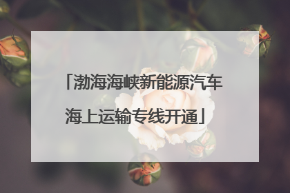 渤海海峡新能源汽车海上运输专线开通