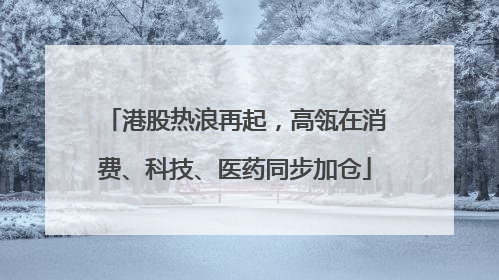 港股热浪再起，高瓴在消费、科技、医药同步加仓