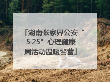 湖南张家界公安“5·25”心理健康周活动温暖警营