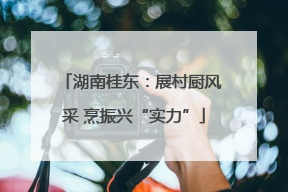 湖南桂东：展村厨风采 烹振兴“实力”