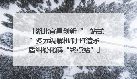 湖北宜昌创新“一站式”多元调解机制 打造矛盾纠纷化解“终点站”