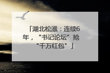 湖北松滋：连续6年，“书记论坛”抢“千万红包”