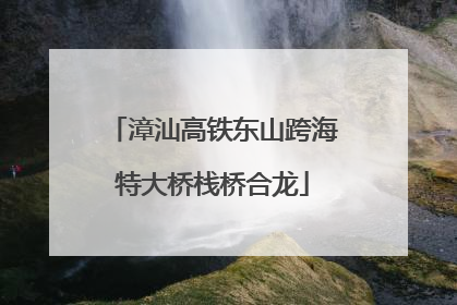 漳汕高铁东山跨海特大桥栈桥合龙