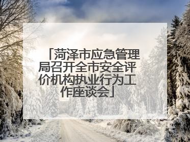 菏泽市应急管理局召开全市安全评价机构执业行为工作座谈会