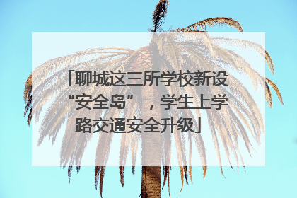 聊城这三所学校新设“安全岛”，学生上学路交通安全升级