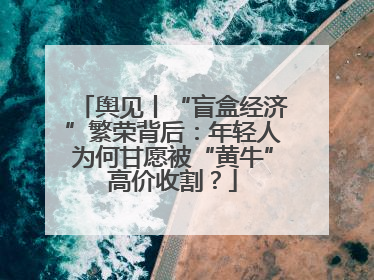 舆见丨“盲盒经济”繁荣背后：年轻人为何甘愿被“黄牛”高价收割？
