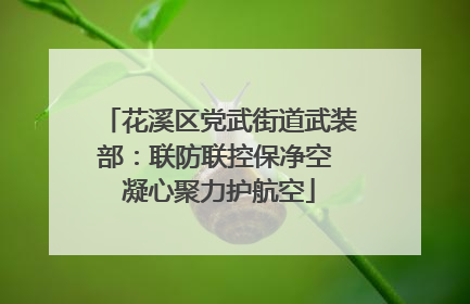 花溪区党武街道武装部：联防联控保净空 凝心聚力护航空
