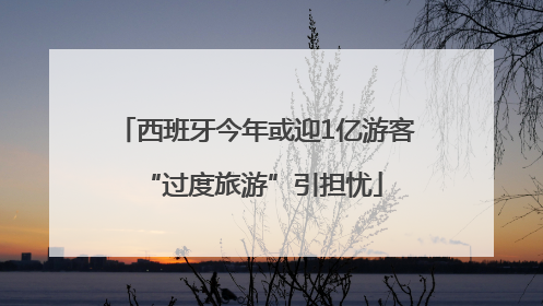西班牙今年或迎1亿游客 “过度旅游”引担忧