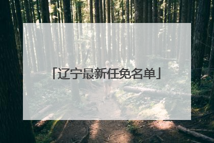 辽宁最新任免名单