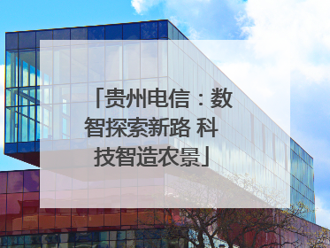 贵州电信：数智探索新路 科技智造农景