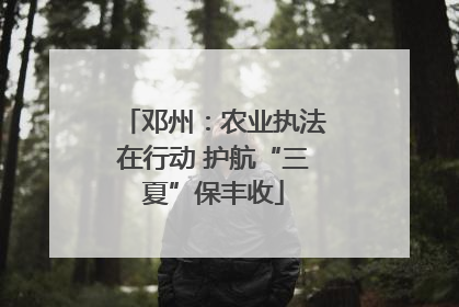 邓州：农业执法在行动 护航“三夏”保丰收