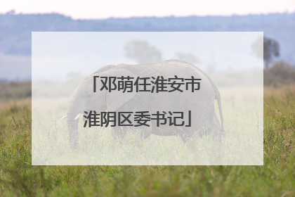 邓萌任淮安市淮阴区委书记
