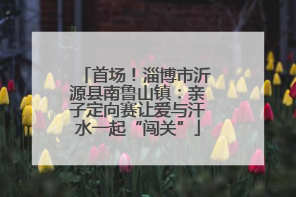 首场！淄博市沂源县南鲁山镇：亲子定向赛让爱与汗水一起“闯关”