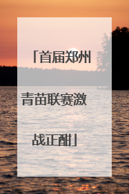 首届郑州青苗联赛激战正酣