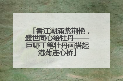 香江潮涌紫荆艳，盛世同心绘牡丹——巨野工笔牡丹画搭起港菏连心桥
