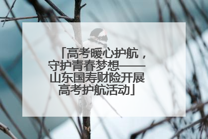高考暖心护航，守护青春梦想——山东国寿财险开展高考护航活动