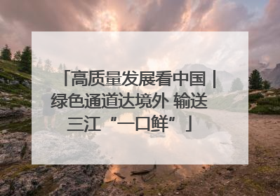 高质量发展看中国｜绿色通道达境外 输送三江“一口鲜”