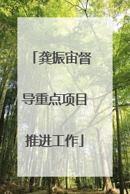 龚振宙督导重点项目推进工作