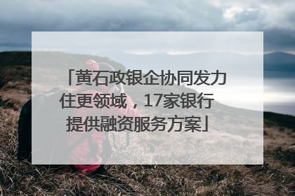 黄石政银企协同发力住更领域，17家银行提供融资服务方案
