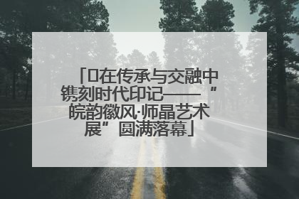 ﻿在传承与交融中镌刻时代印记——“皖韵徽风·师晶艺术展”圆满落幕