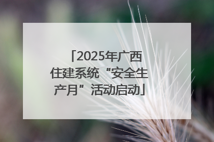 2025年广西住建系统“安全生产月”活动启动