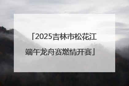 2025吉林市松花江端午龙舟赛燃情开赛