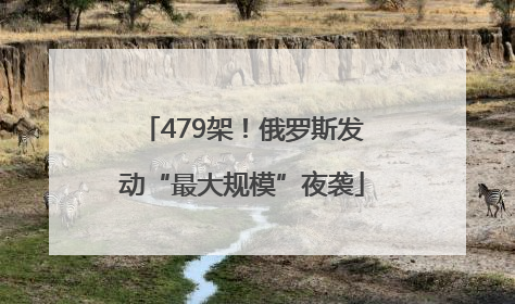 479架！俄罗斯发动“最大规模”夜袭