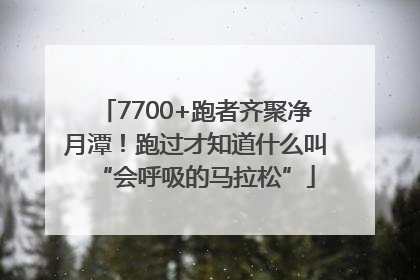 7700+跑者齐聚净月潭！跑过才知道什么叫“会呼吸的马拉松”