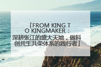 FROM KING TO KINGMAKER：深耕张江的盛大天地，做科创共生共荣体系的践行者